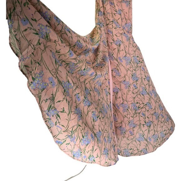 ASTR Pink & Blue Floral Pandora Maxi Dress‎ - Picture 6 of 15